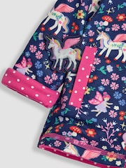 JoJo Maman Bébé Pink Unicorn Appliqué Reversible Hoodie - Image 8 of 8