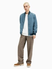 AllSaints Sky Blue Bassett Bomber Jacket - Image 5 of 7