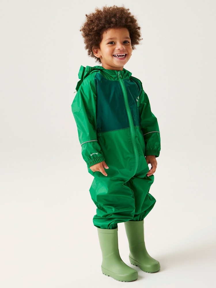 Regatta Green Charco Waterproof Puddlesuit - Image 2 of 4