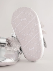 Silber - Baker by Ted Baker – Babyschuhe für Mädchen mit Zierschleife - Bild 5 von 5