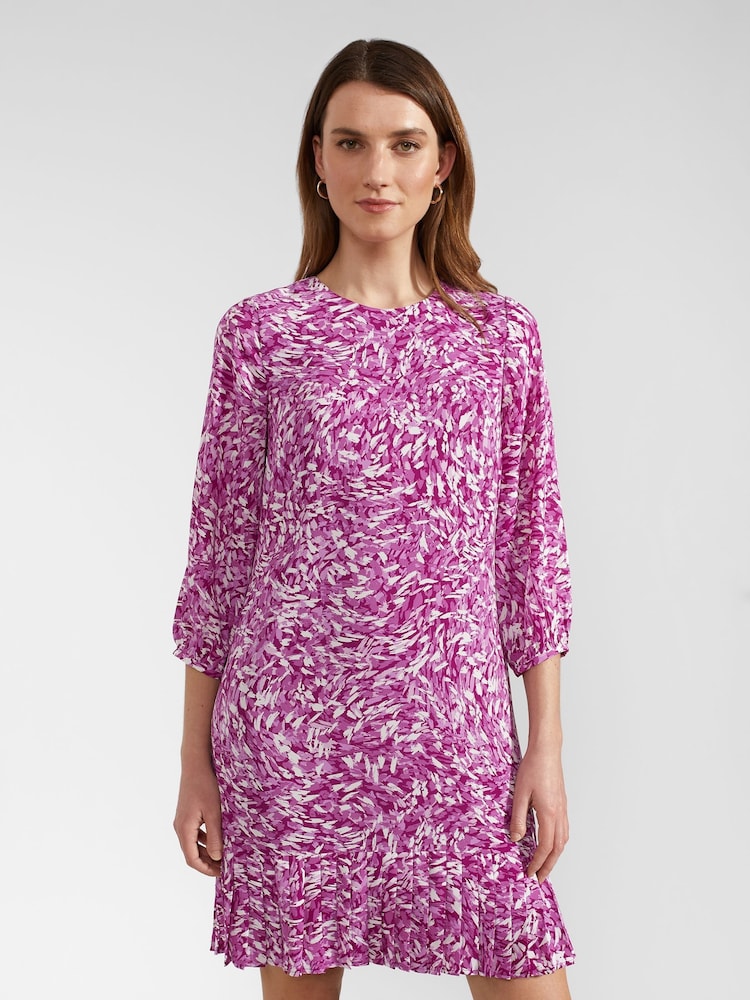 Hobbs Purple Petite Petite Liana Dress - Image 1 of 3 Hobbs Purple Petite Petite Liana Dress - Image 1 of 3