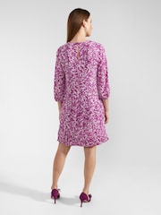 Hobbs Purple Petite Petite Liana Dress - Image 2 of 3