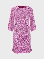 Hobbs Purple Petite Petite Liana Dress - Image 3 of 3