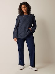 Evans Diamond Pointelle Jumper - Image 3 of 5