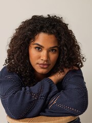 Evans Diamond Pointelle Jumper - Image 5 of 5