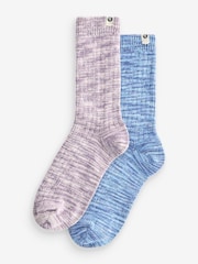 FatFace Blue 2 Pack Space Dye Socks - Image 1 of 3