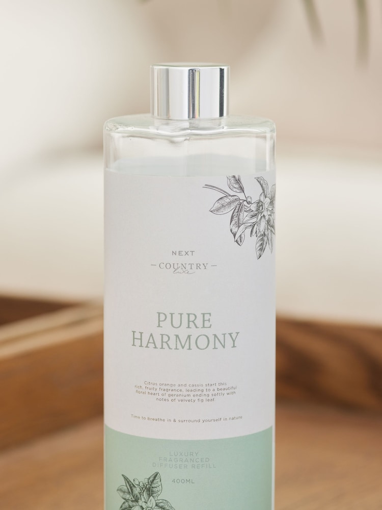 Country Luxe 400ml Pure Harmony Orange and Geranium Fragranced Reed Diffuser Refill - Image 2 of 4