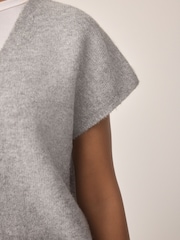 Light Grey Bouclé Knit Waistcoat - Image 6 of 9