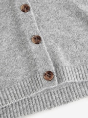 Light Grey Bouclé Knit Waistcoat - Image 8 of 9
