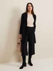 Phase Eight Black Longline Lauren Edge to Edge Cardigan - Image 3 of 6