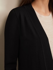 Phase Eight Black Longline Lauren Edge to Edge Cardigan - Image 5 of 6