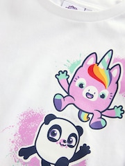 White Smashlings Oversized License 100% Cotton T-Shirt (3-16yrs) - Image 6 of 6