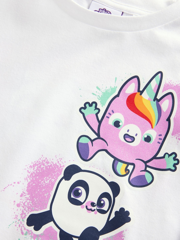 White Smashlings Oversized License 100% Cotton T-Shirt (3-16yrs) - Image 6 of 6