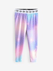 Hype. Girls Purple Multi Star Dust Leggings - Image 1 of 4