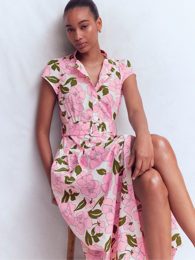 Boden Pink Arabella Cotton Maxi Dress - Image 1 of 7 Boden Pink Arabella Cotton Maxi Dress - Image 1 of 7