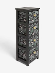 Black Tiger Print Fabric Storage Drawers - Image 5 of 6