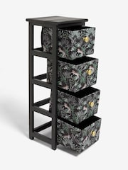 Black Tiger Print Fabric Storage Drawers - Image 6 of 6