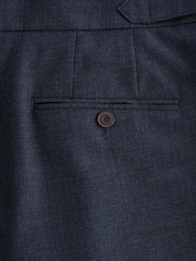 Charcoal Grey Adjustable Wool Blend Side Adjuster Smart Trousers - Image 10 of 10