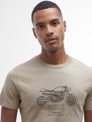 Barbour® International Morley Bike Graphic 100% Cotton T-Shirt - Image 4 of 5