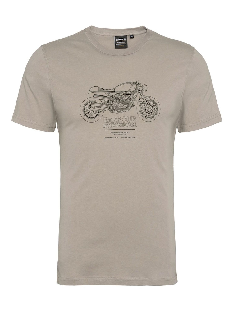 Barbour® International Morley Bike Graphic 100% Cotton T-Shirt - Image 5 of 5 Barbour® International Morley Bike Graphic 100% Cotton T-Shirt - Image 5 of 5