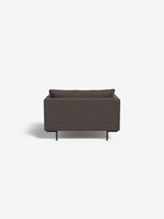 MADE.COM Basket Weave Mocha Harlow Loveseat - Image 2 of 4