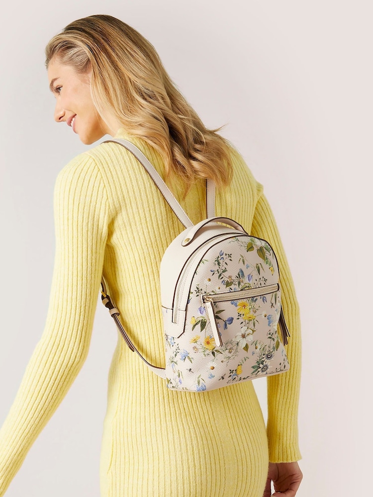 Fiorelli Anouk White Print Backpack - Image 1 of 5