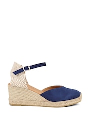 modra - Jones Bootmaker zlata (barva); zlato Rosina Usnjene espadrile - Slika 3 iz 7