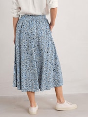 Seasalt Cornwall Blue Ready Sail Skirt - Image 2 of 5