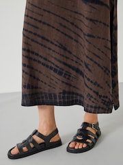 Hush Black Rose Cage Sandals - Image 1 of 4