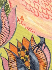 Wylder Orange Cockatoo Tropical Outdoor/Indoor Washable Rug - Image 3 of 3