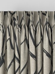 Grey Abstract Lines Made to Measure Curtains - Image 5 of 9