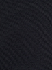 Reiss Navy Baratti Plain Woven Tie with Silk and Wool - Image 4 of 4