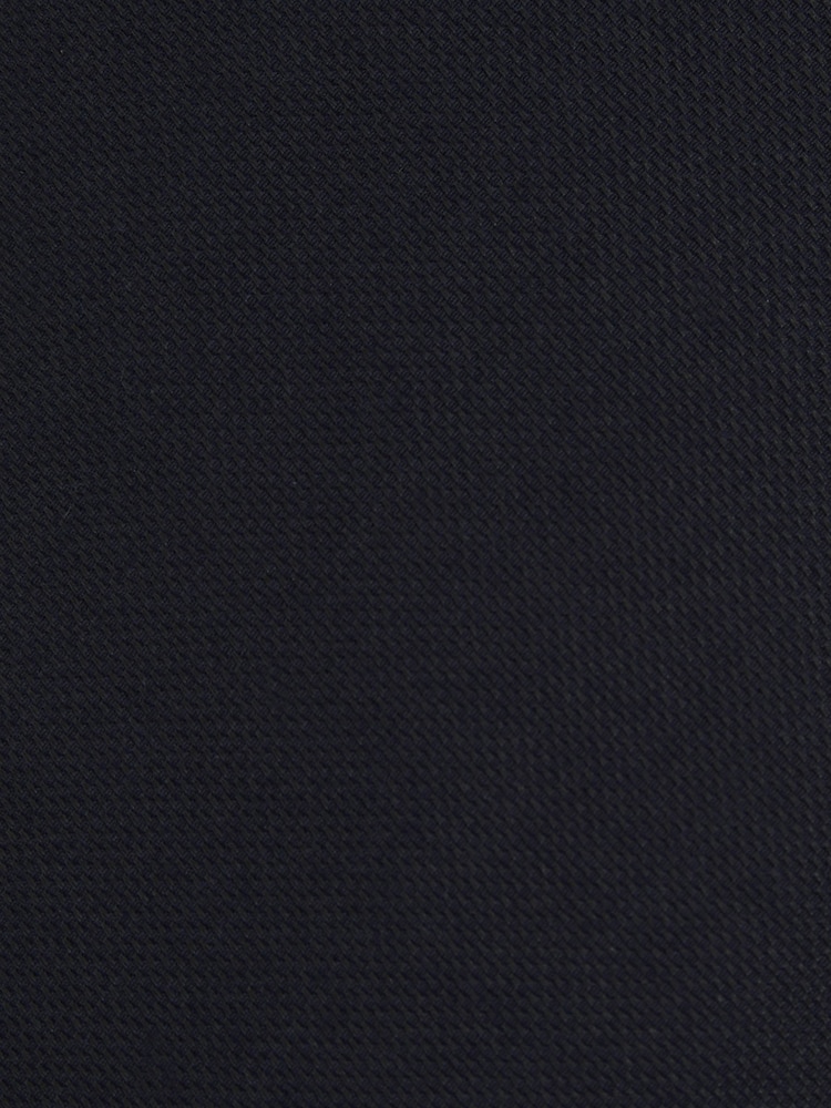 Reiss Navy Baratti Plain Woven Tie with Silk and Wool - Image 4 of 4