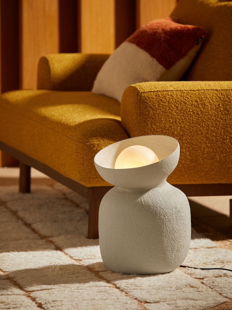 MADE.COM Cream Vera Floor Lamp - Image 1 of 6
