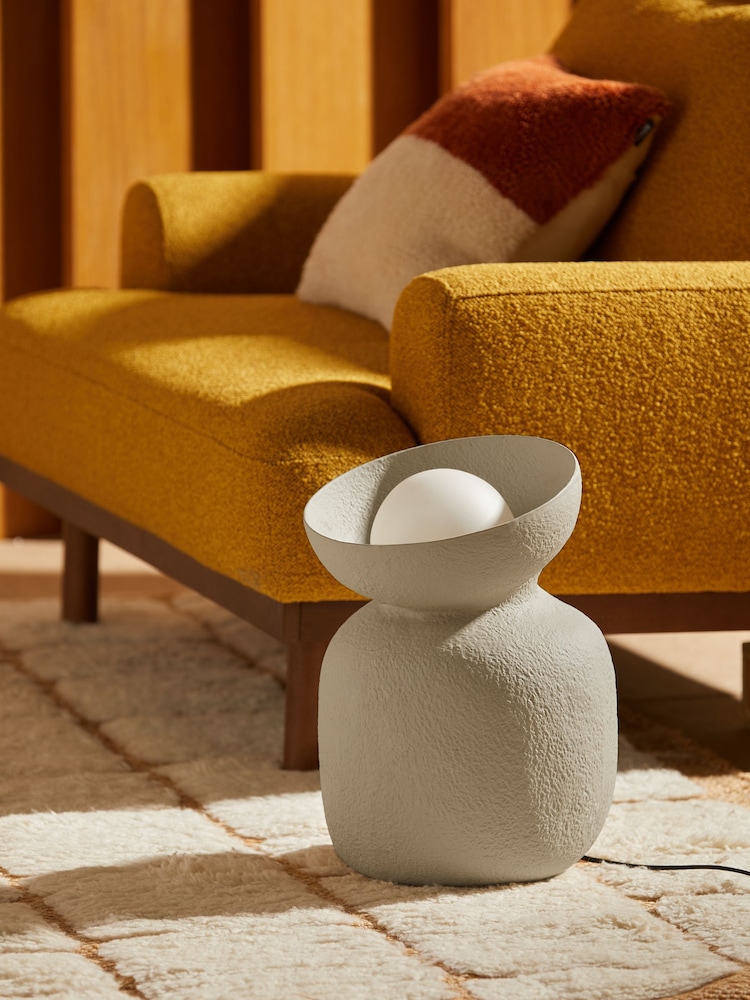 MADE.COM Cream Vera Floor Lamp - Image 2 of 6