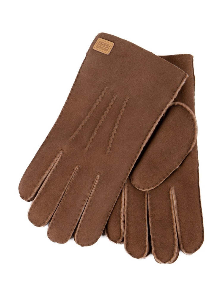 Marrón - Guantes Rowan de Just Sheepskin - Imagen 1 de 4