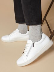 Jones Bootmaker Spenser Leather Brown Trainers - Image 1 of 6