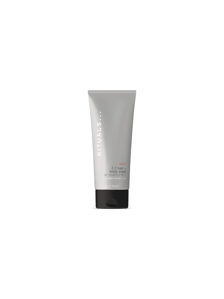 Rituals Sport 2 in1 Shampoo & Body Wash Charcoal & Mint 200ml - Image 1 of 4