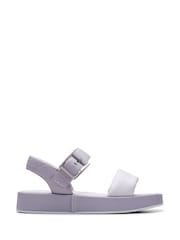 Clarks Purple Combi Alda Strap Sandals - Image 1 of 7