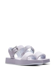 Clarks Purple Combi Alda Strap Sandals - Image 4 of 7