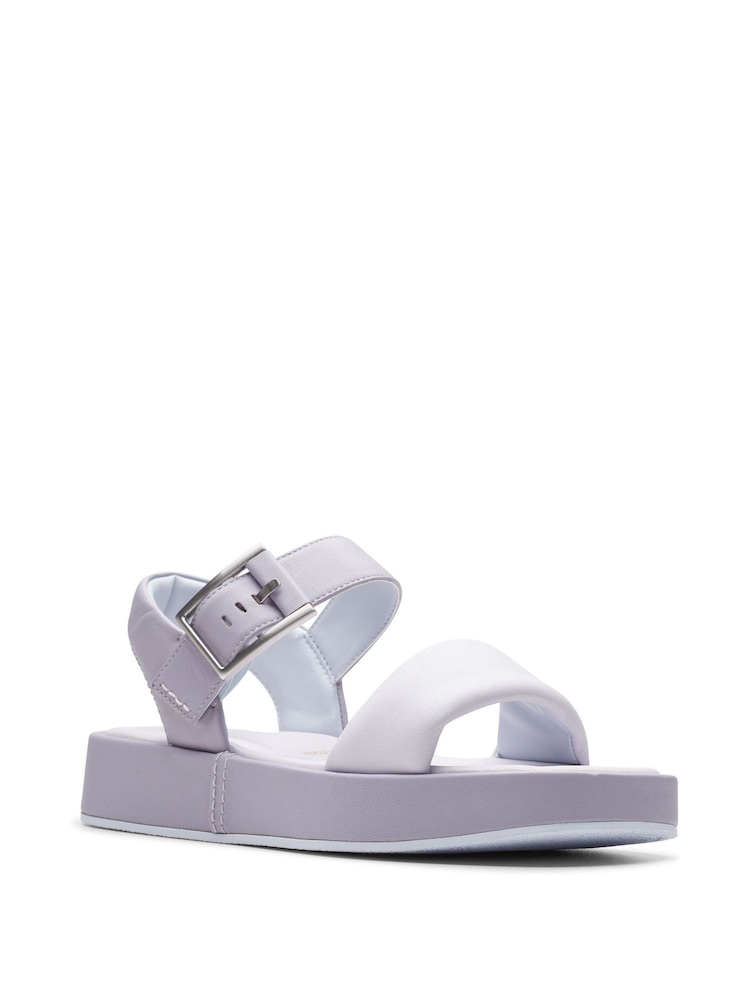 Clarks Purple Combi Alda Strap Sandals - Image 7 of 7