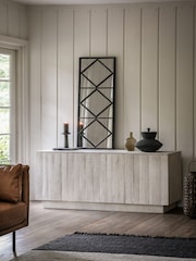 Gallery Home Whitewash Millom 4 Door Sideboard - Image 1 of 5