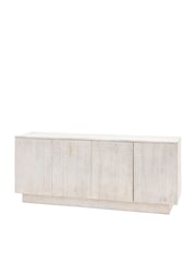 Gallery Home Whitewash Millom 4 Door Sideboard - Image 4 of 5