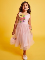 Monsoon Pink Sunflower Scuba Dress - Image 1 of 4