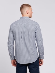 U.S. Polo Assn. Blue Mens 100% Cotton Gingham Shirt - Image 4 of 7