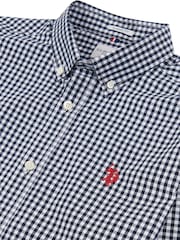 U.S. Polo Assn. Blue Mens 100% Cotton Gingham Shirt - Image 7 of 7