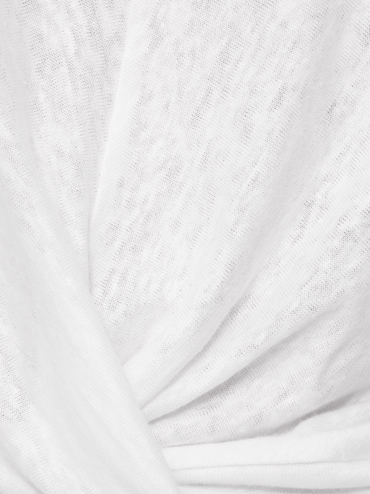 Jigsaw White 100% Linen Twist Front Top - Image 6 of 6