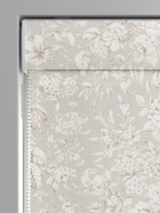 Laura Ashley Dove Grey Heledd Blooms Made to Measure 100% Cotton Roman Blinds - Image 3 of 6