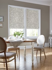 Laura Ashley Dove Grey Heledd Blooms Made to Measure 100% Cotton Roman Blinds - Image 5 of 6