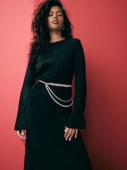 Gold Skinny Layered Chain Belt - Image 2 of 4